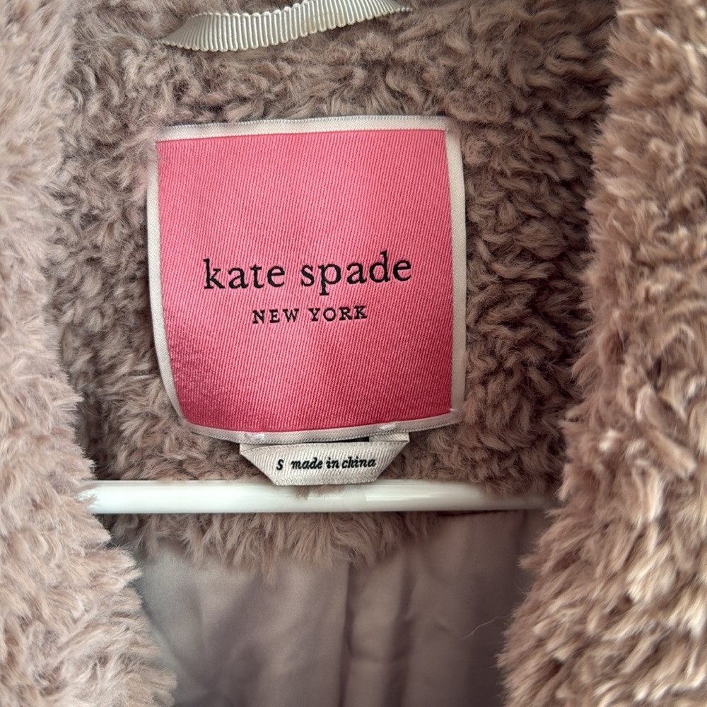 Kate Spade Cream Teddy Jacket